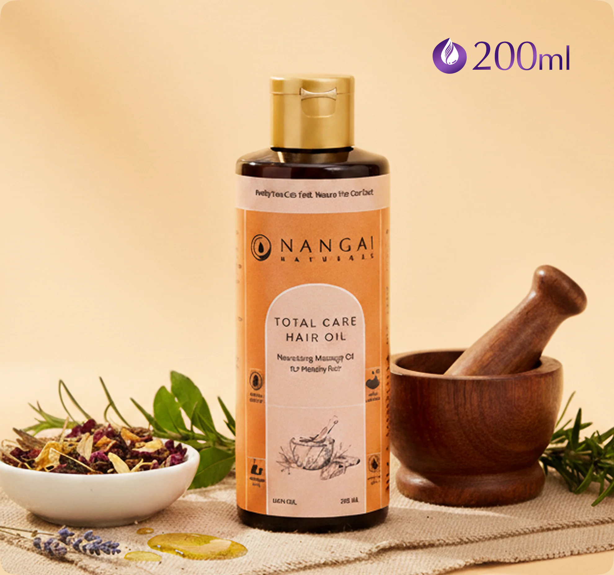 Complete Hair Care Naturally with Total Care Hair Oil