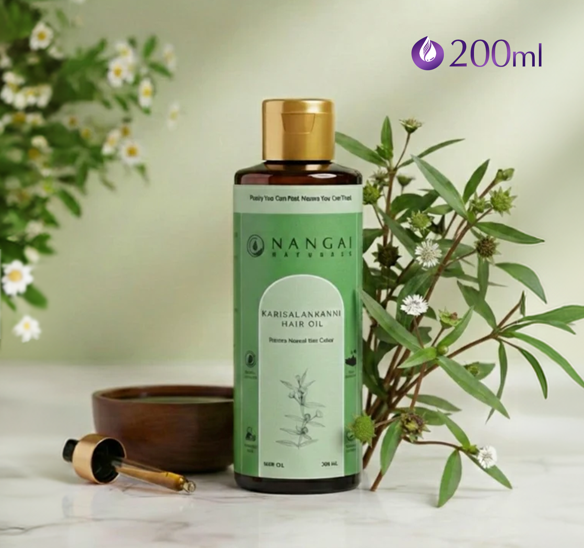 Stop Hair Fall Naturally with Karisalankanni Hair Oil