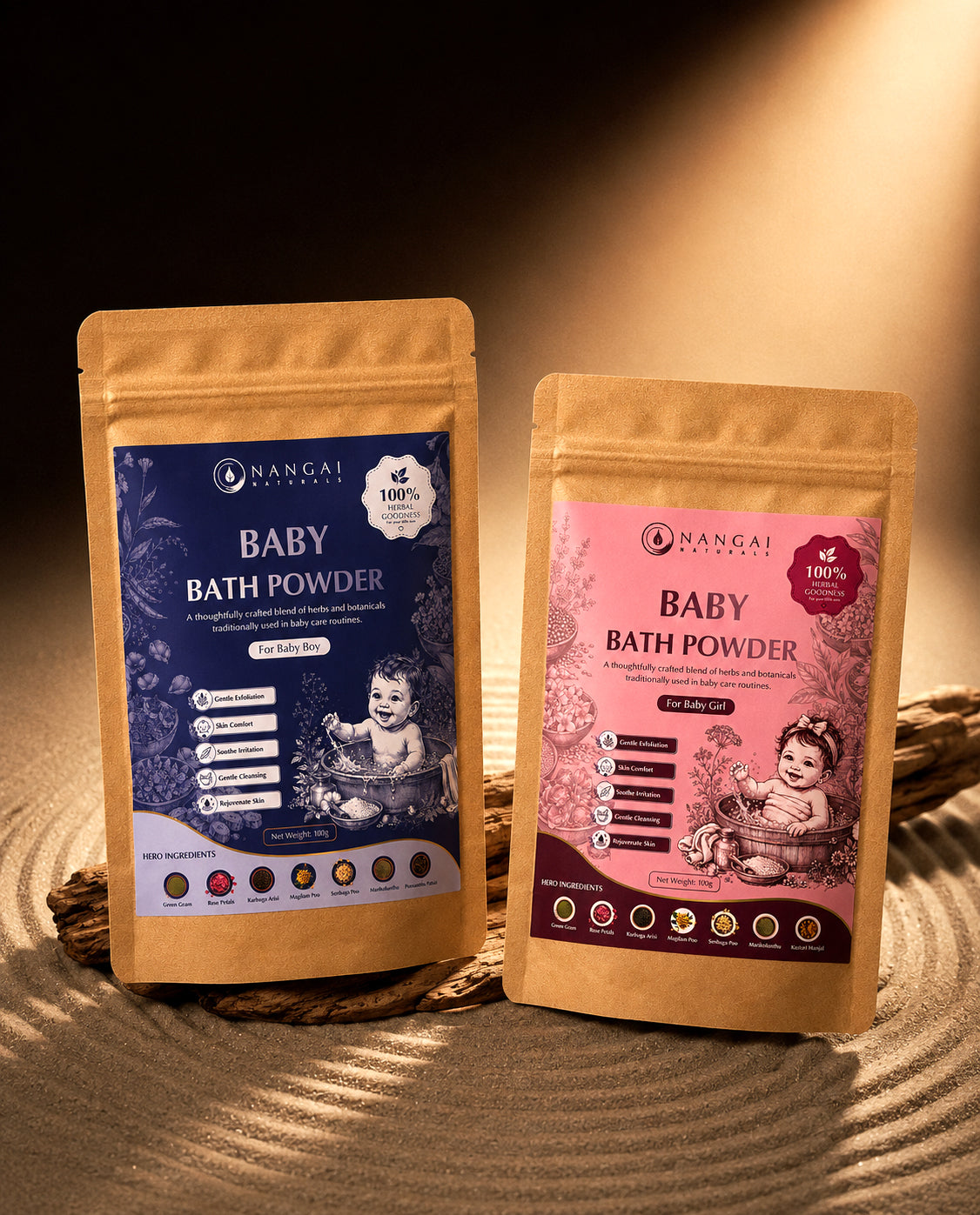 Baby Bath Powder - Girl