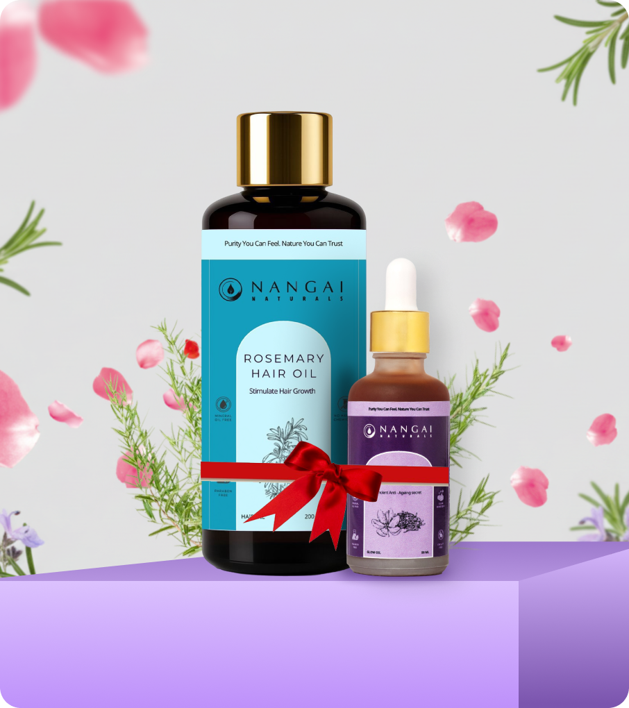 Kumkumadi Oil (30ml) & Rosemary Hair Oil (200ml) 