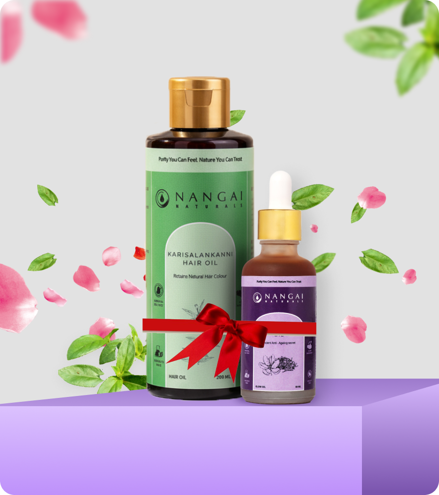 Kumkumadi Oil (30ml) & Karisalankanni Hair Oil (200ml) 